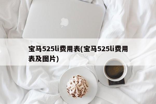 宝马525li费用表(宝马525li费用表及图片)